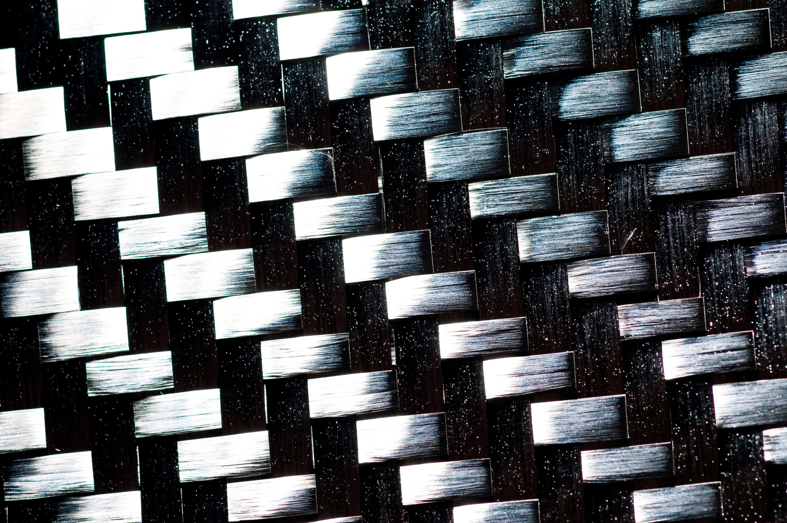 Cloth of woven carbon filaments