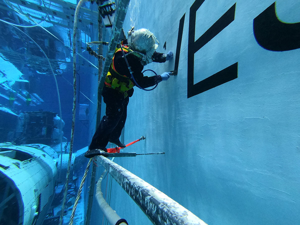 NASA Project diver at work