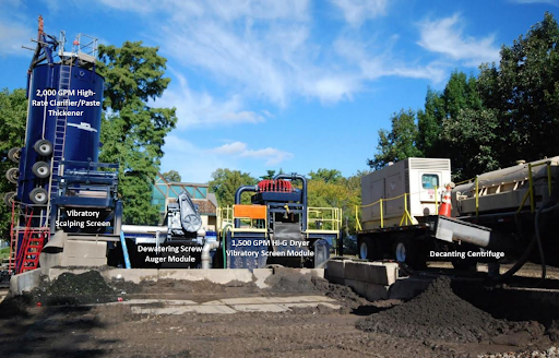 UMPS 2,000 GPM Dredge Material Dewatering System