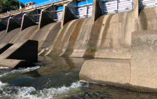 view of Dam for hydropower maintenance