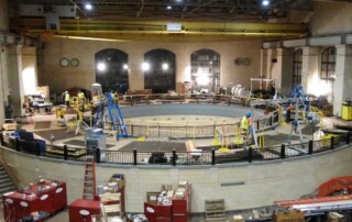 Interior of Springwells Water Treatment Plant in Dearborn, MI. UCC specialists performed many plant upgrade tasks to ensure a reliable water supply.