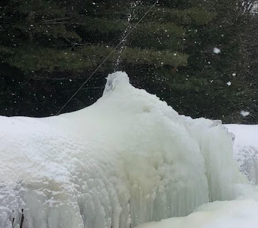 Penstock leaking due to winter ice