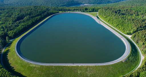 Pumped Storage Hydroelectric reservoir storage basin